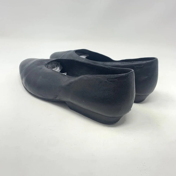 Eileen Fisher Black Leather Pointed Toe Ballet Wedge‎ Flats Size US 7.5 - Picture 9 of 12